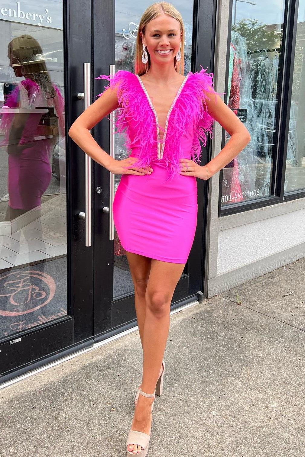 Barbie Mini Dress - Hot Pink