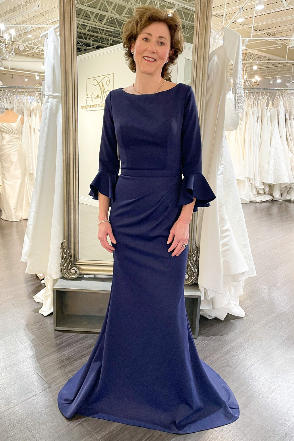 Sensual Beaded Backless Mermaid Long Gown Regency