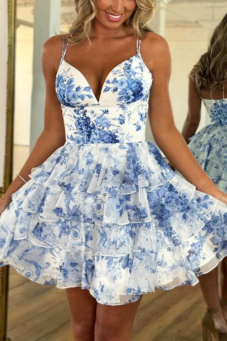 Vintage A line Spaghetti Straps Light Mint Green Chiffon Formal  Homecoming Dress cc4007