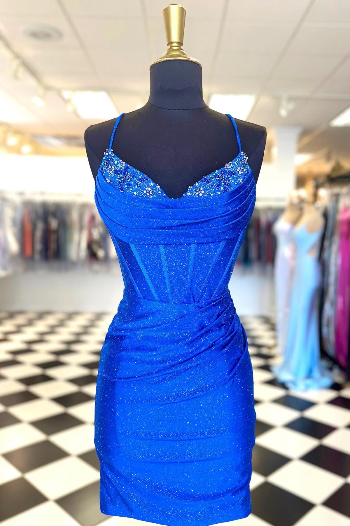 Cowl-Neck Hoco Dresses Modsele Cowl-Neck Hoco Dresses Modsele