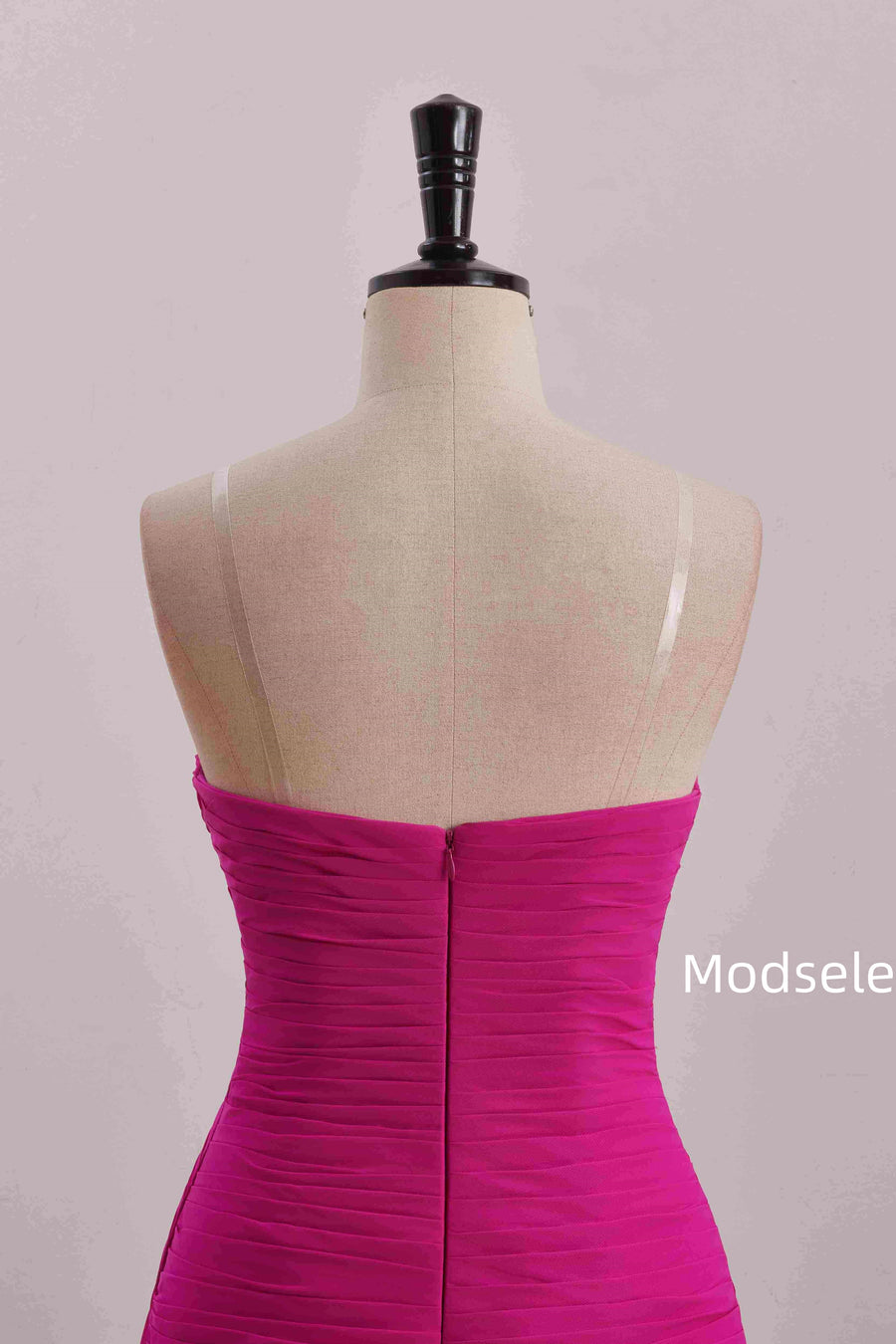 Empire-Waist A-Line Strapless Sweetheart Pleated Short Homecoming Dress