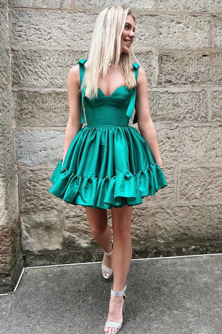 chinese dress ladies Plus Ruched Draped Side A Line Dresses Dark Green / 4XL main image 0