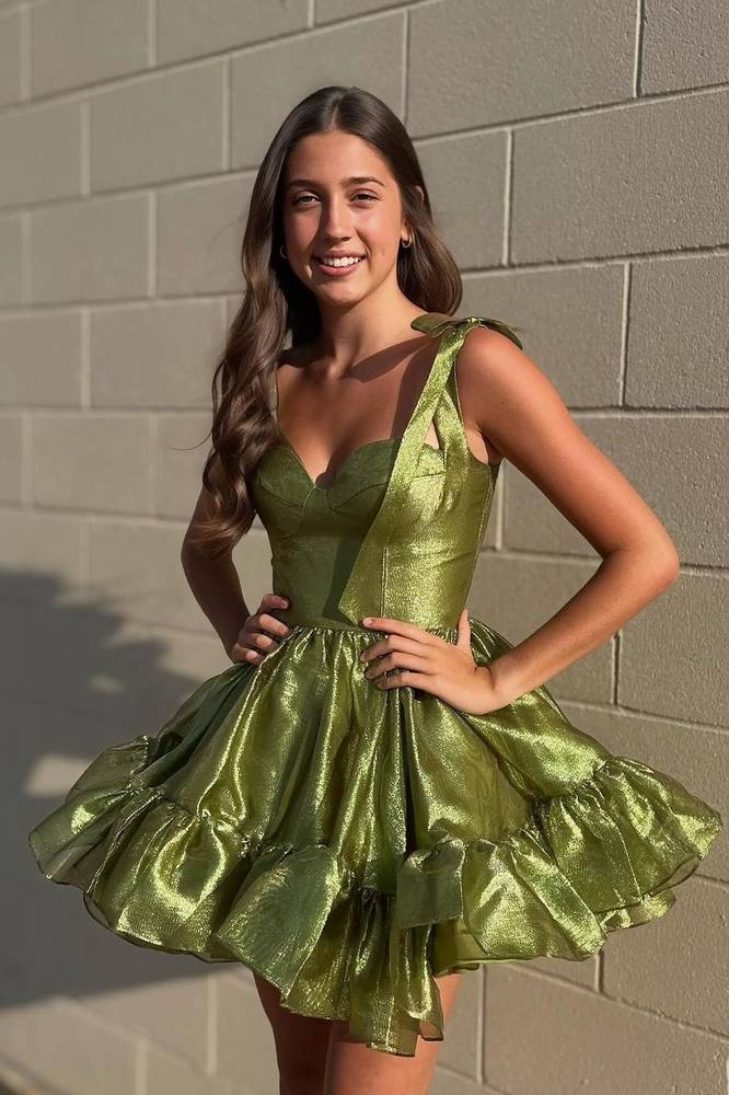 Royal Blue A-line Short Homecoming Dress with Bow Tie Straps Modsele Royal Blue A-line Short Homecoming Dress with Bow Tie Straps Modsele