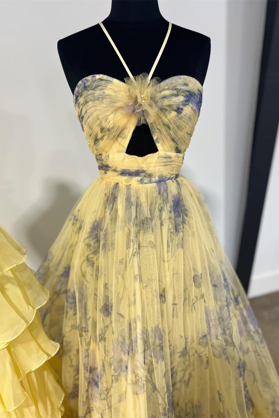 keyhole a line dress Lady Black Tie - Madigan Gown - Strapless A-line Soft Satin Keyhole Dress