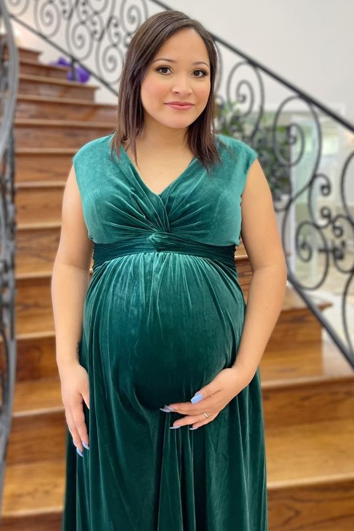 Hunter Green Velvet Sleeveless Twist Knot Long Bridesmaid Dress Modsele Hunter Green Velvet Sleeveless Twist Knot Long Bridesmaid Dress Modsele