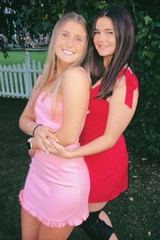 Red Strapless Ruffles Sheath/Column Sleeveless Homecoming Dress