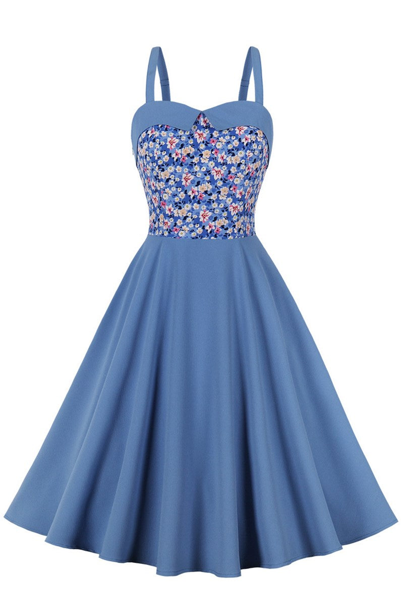 navy blue dress for baby girl Asymmetric Floral Dresses for Women main image 1