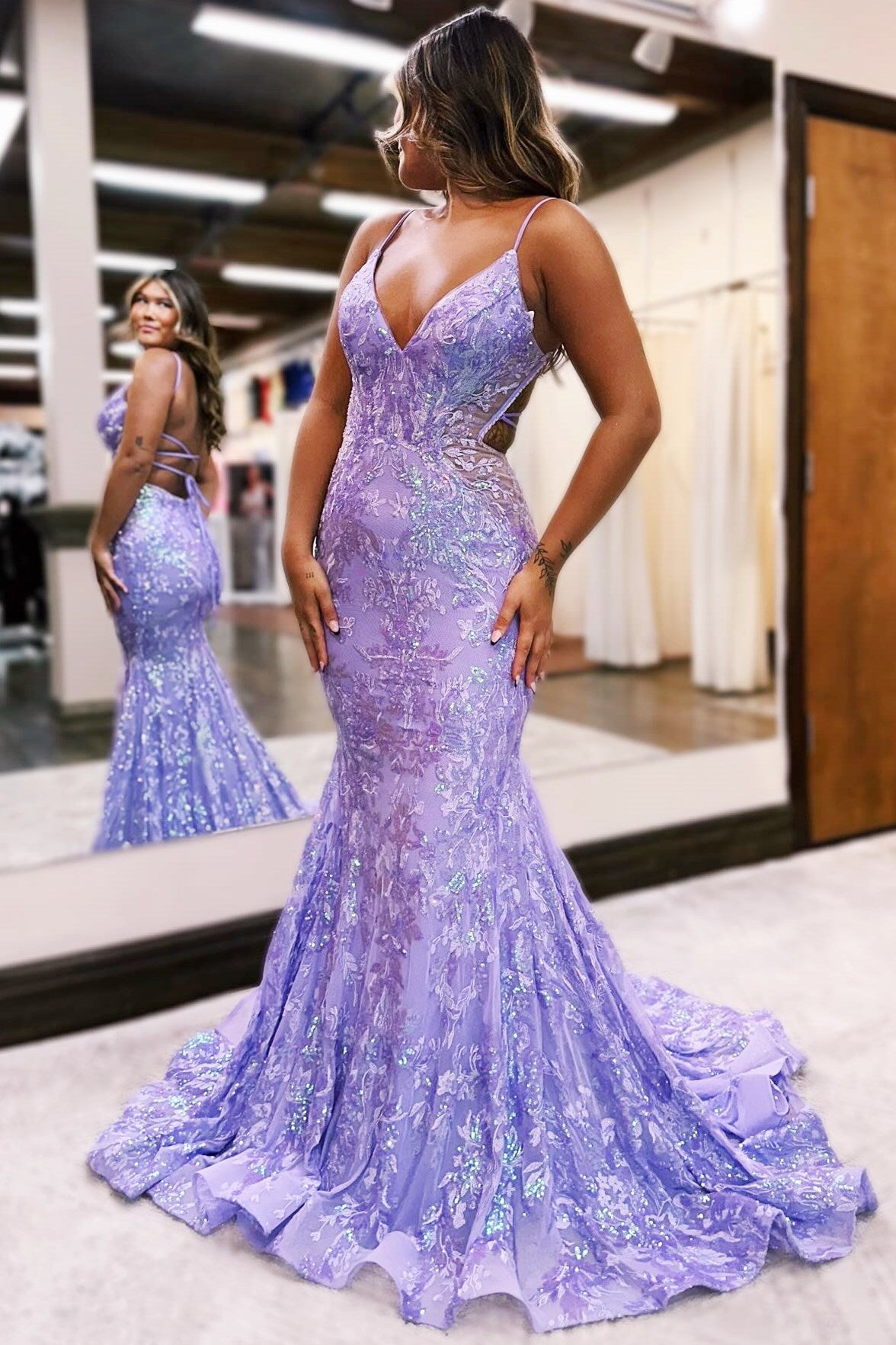 purple sparkly prom dress Hot Pink Sequin Lace V-Neck Trumpet Long color:DENIM - SAGE Modus Furniture Grace Eight Sky Blue viscosedress