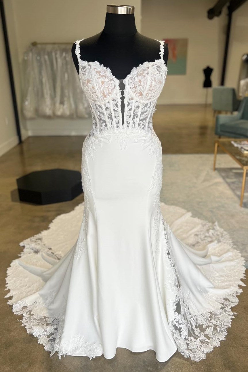 backless corset for wedding dress Wedtrend Women Ink Blue Wedding Party Guest Dress A Line V Neck Pleated Backless  Chiffon Maxi Dress with Lace Up Back – WEDTREND main image 1