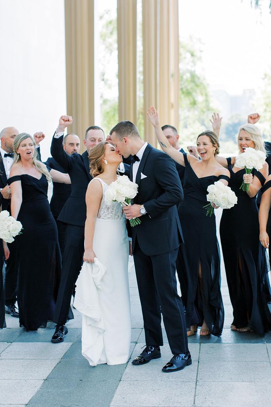 Black Off-Shoulder Side Slit V-Neck Chiffon Long Bridesmaid Dress Modsele Black Off-Shoulder Side Slit V-Neck Chiffon Long Bridesmaid Dress Modsele