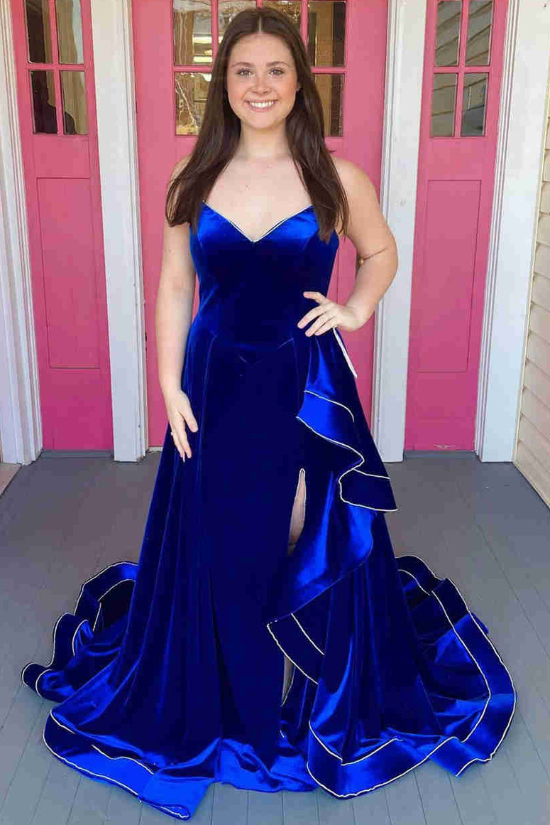 Strapless A-Line V-Neck Velvet Ruched Sleeveless Prom Formal Dress Modsele Strapless A-Line V-Neck Velvet Ruched Sleeveless Prom Formal Dress Modsele