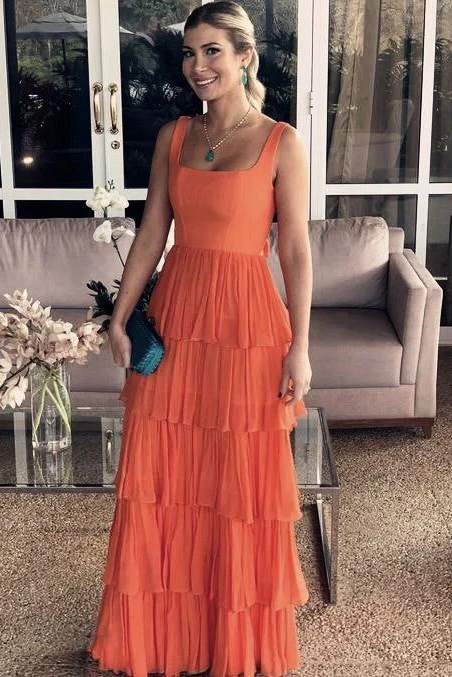knee length dresses for ladies Gorgeous Formal Gowns Layered Floral Beading Evening Dresses – Make Me  Elegant