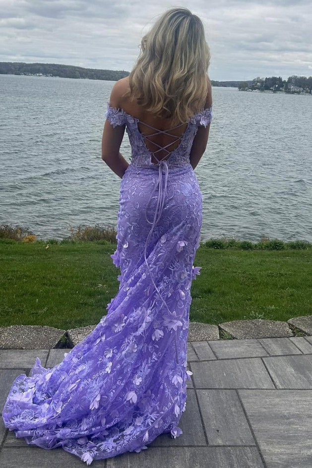 off the shoulder backless prom dress Off Shoulder Tulle A-line Simple Backless Gradient Prom Dresses, FC5387