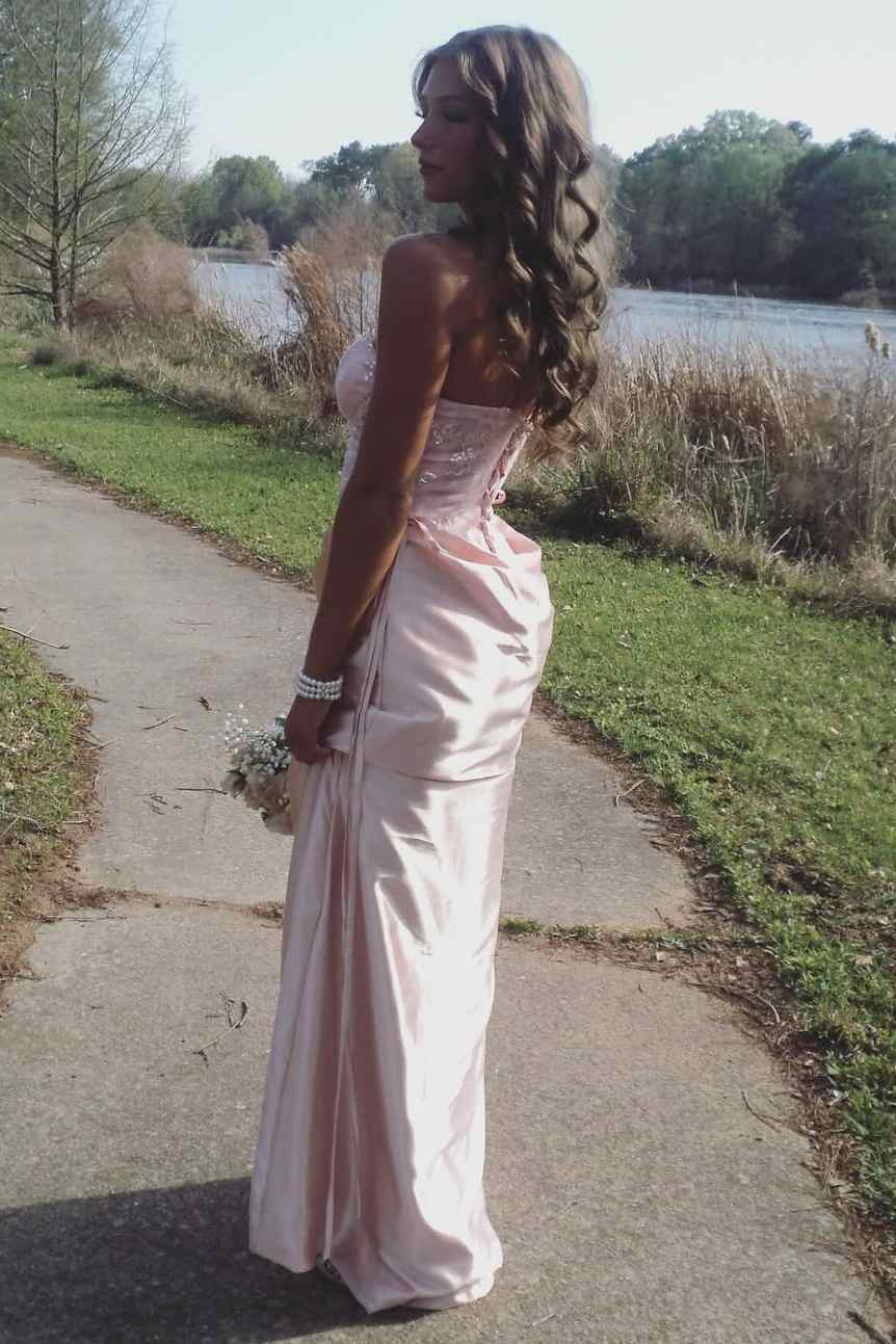 Strapless Sweetheart Pleats Sleeveless Satin Long Prom Party Dress