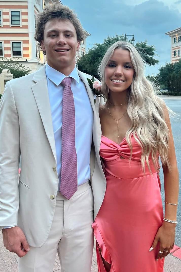 Pretty Spaghetti Straps Twist Satin Ruffles Prom Dress with High Slit