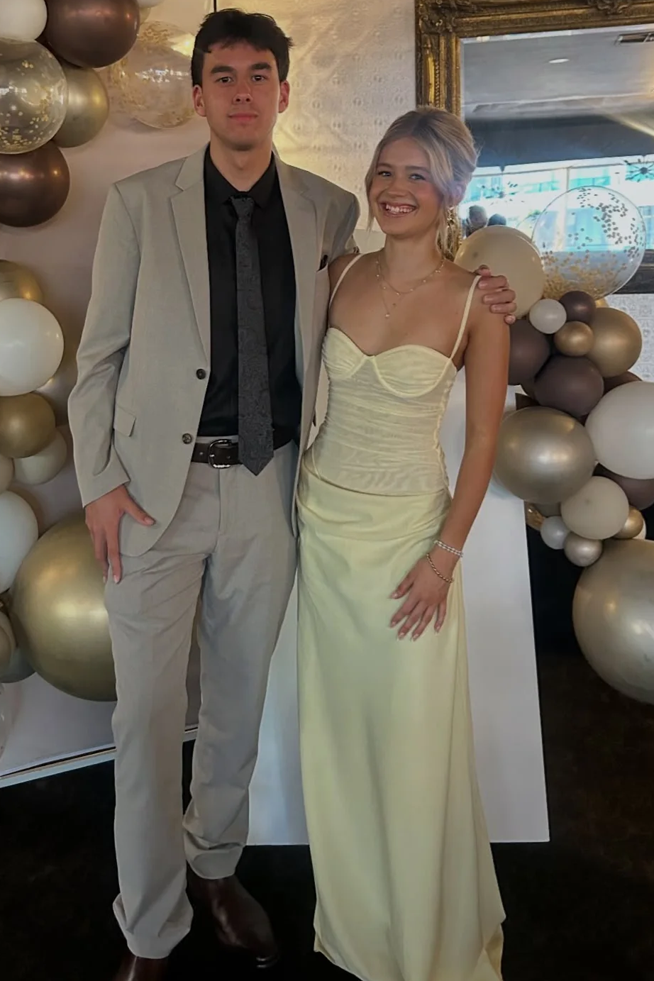 Yellow Spaghetti Straps Pleats Sweetheart Sleeveless Long Prom Dress