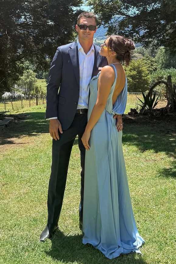 Blue Straps Backless Sleeveless Pleats Satin Fitted Formal Prom Dress