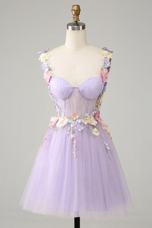 Strapless Sleeveless Long Split Prom Dress With Ruffle Appliques