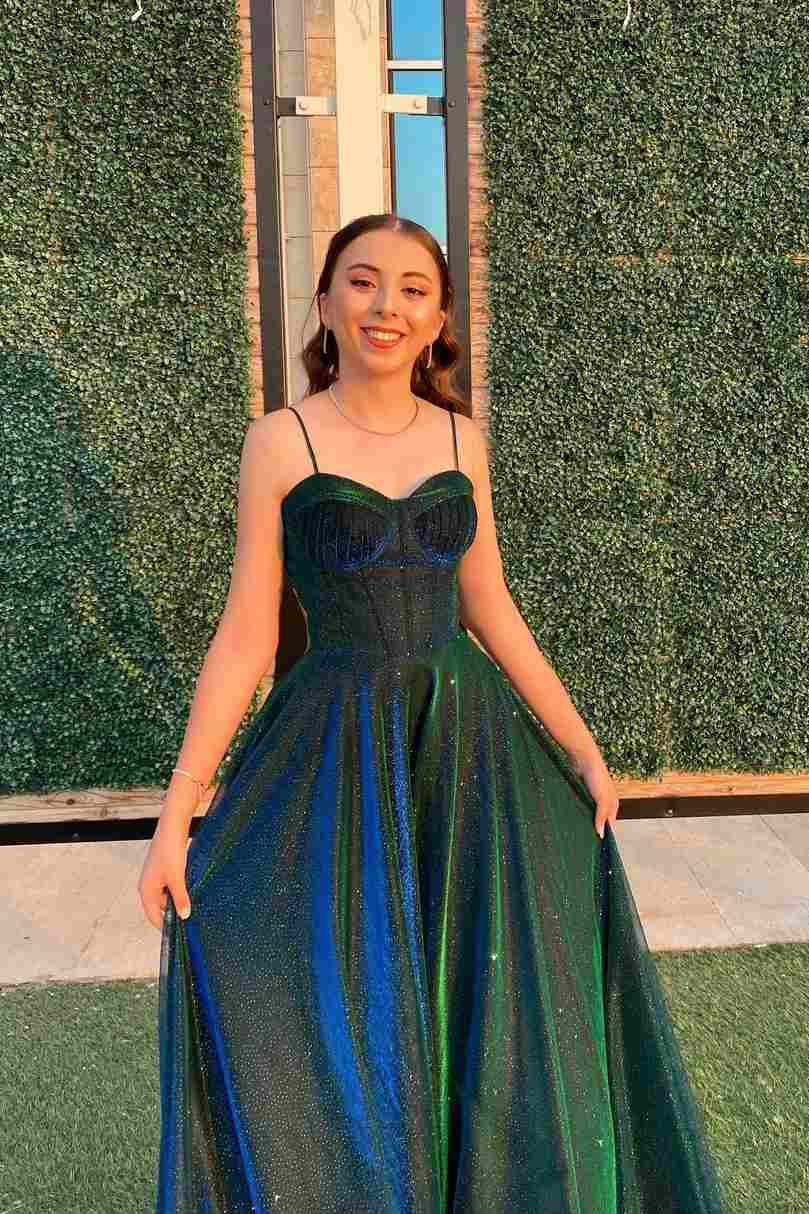 A-Line Spaghetti Straps Sweetheart Empire-Waist Long Formal Prom Dress Modsele A-Line Spaghetti Straps Sweetheart Empire-Waist Long Formal Prom Dress Modsele