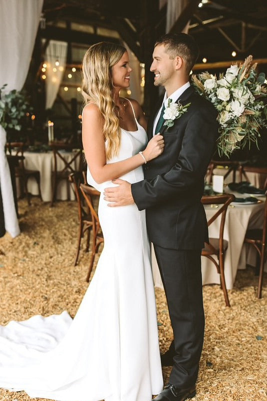 Round-Neck Wedding Dresses Modsele Round-Neck Wedding Dresses Modsele