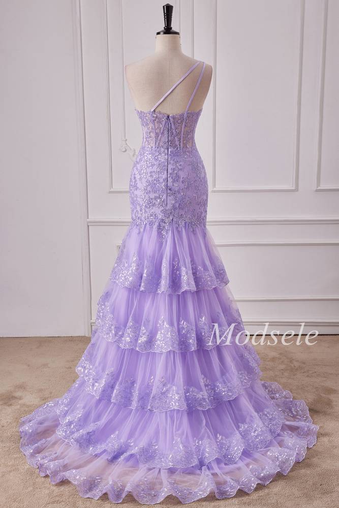 Lavender mermaid bridesmaid outlet dresses