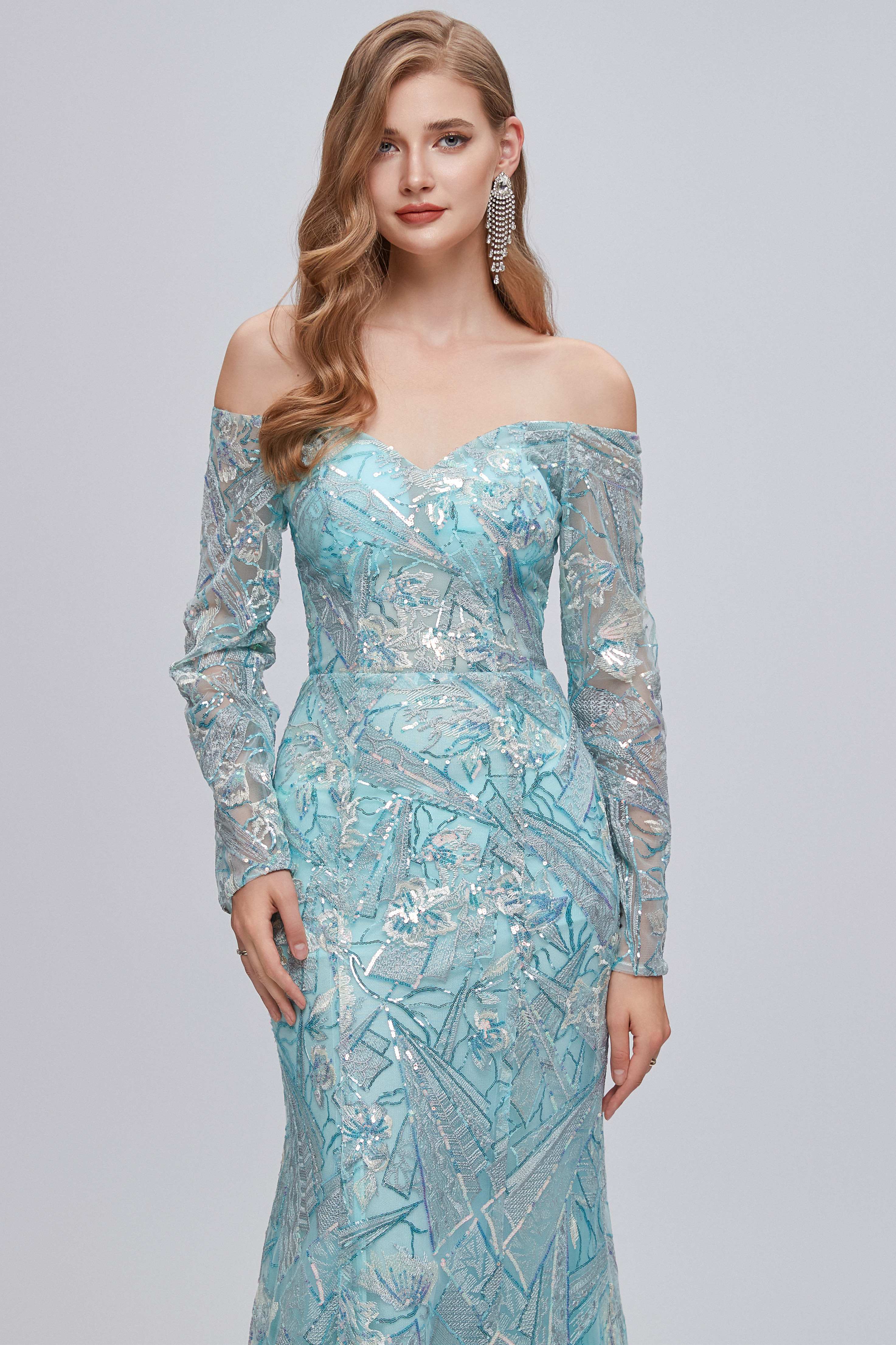 Aqua blue clearance mermaid dress