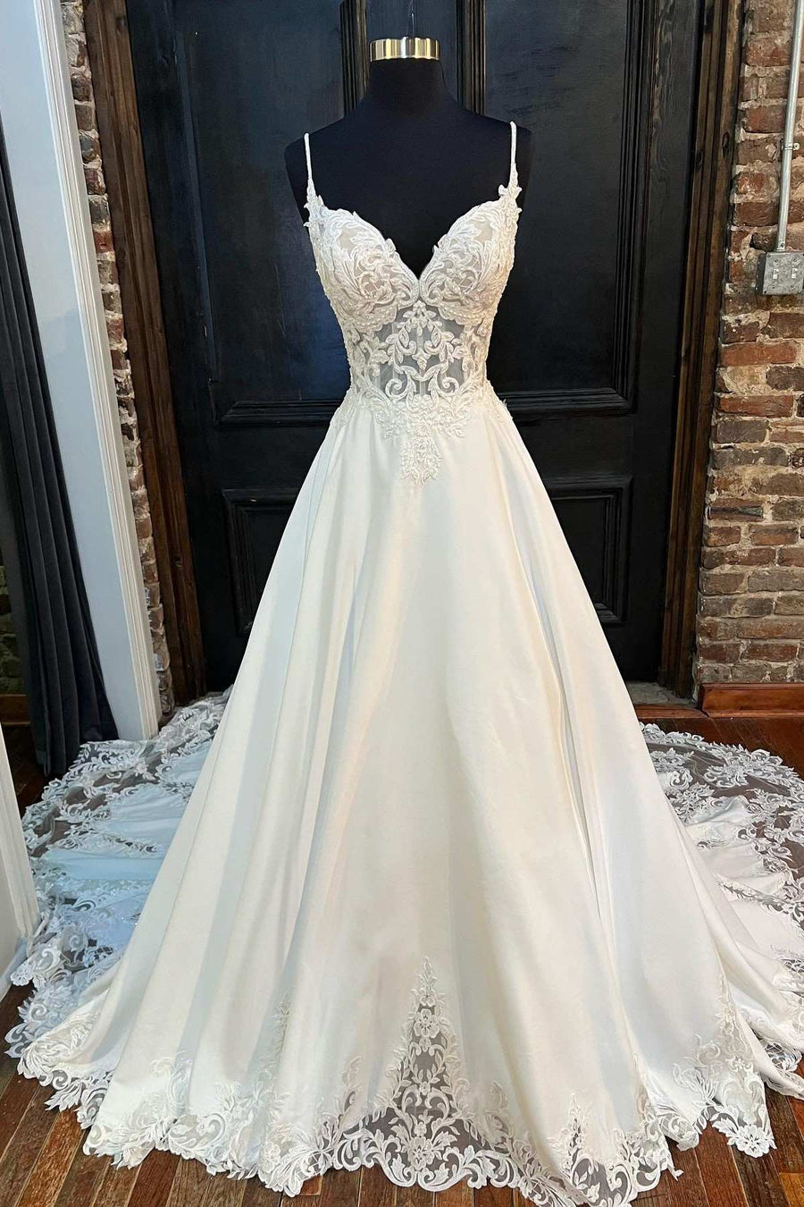 White Lace Sweetheart Backless A-Line Wedding Dress Modsele White Lace Sweetheart Backless A-Line Wedding Dress Modsele
