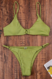 Lime Green O-Ring Swimsuit