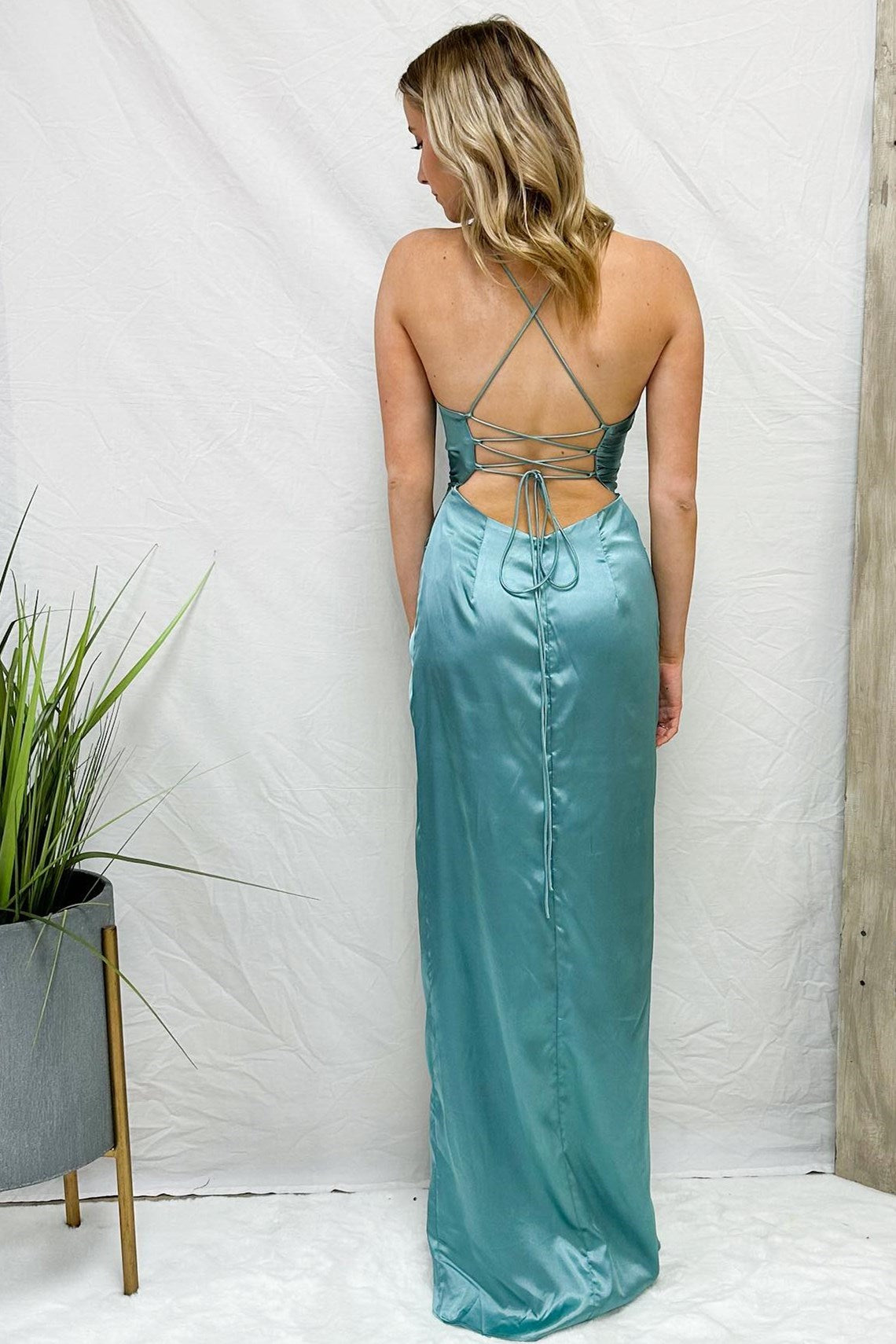 Slate Blue Prom Dresses