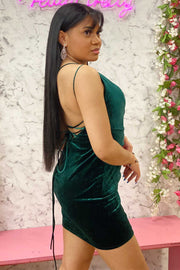 Emerald One-Shoulder Ruched Homecoming Dress