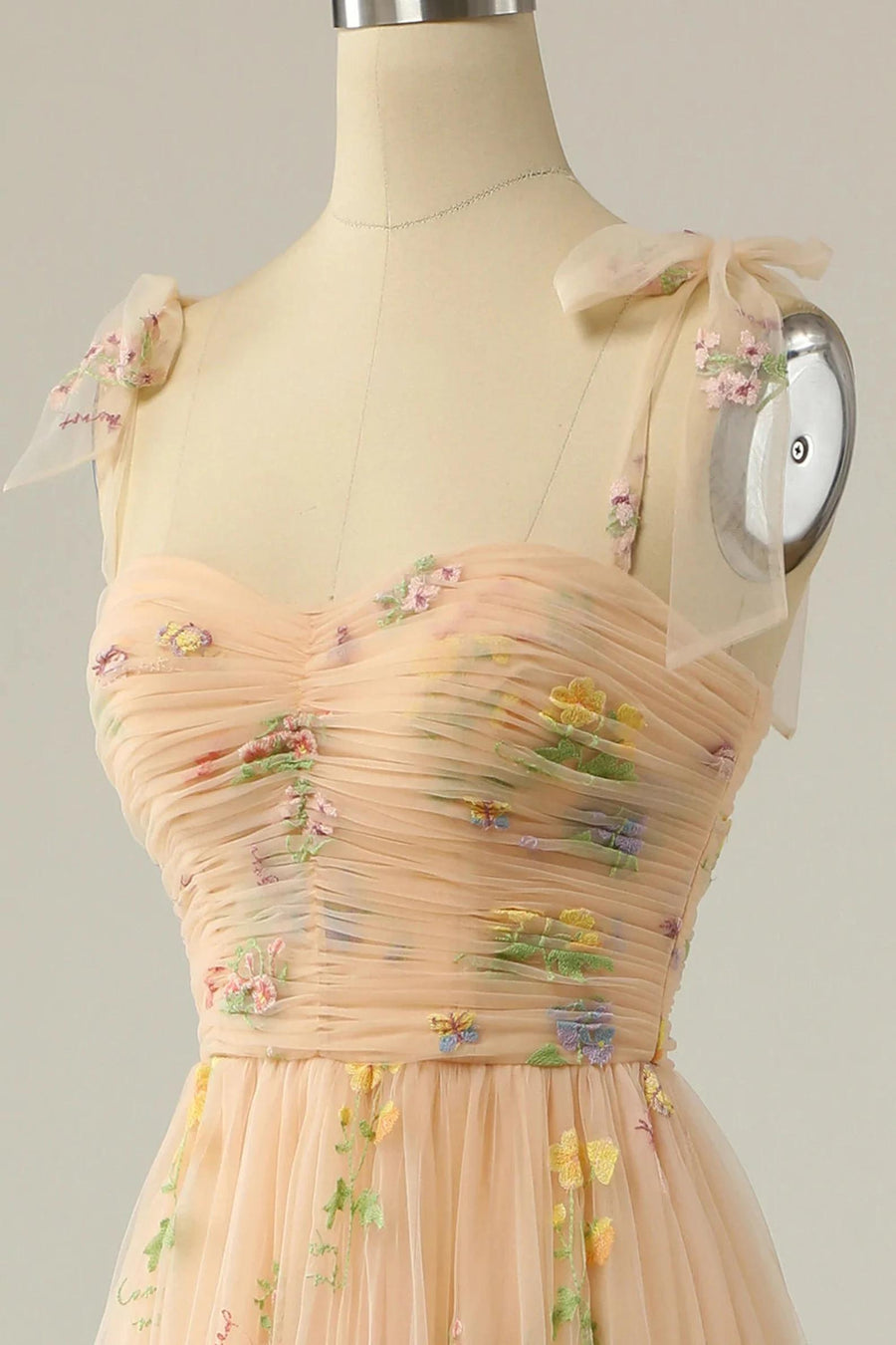 Nude Floral Print A-Line Short Homecoming Dress Modsele Nude Floral Print A-Line Short Homecoming Dress Modsele