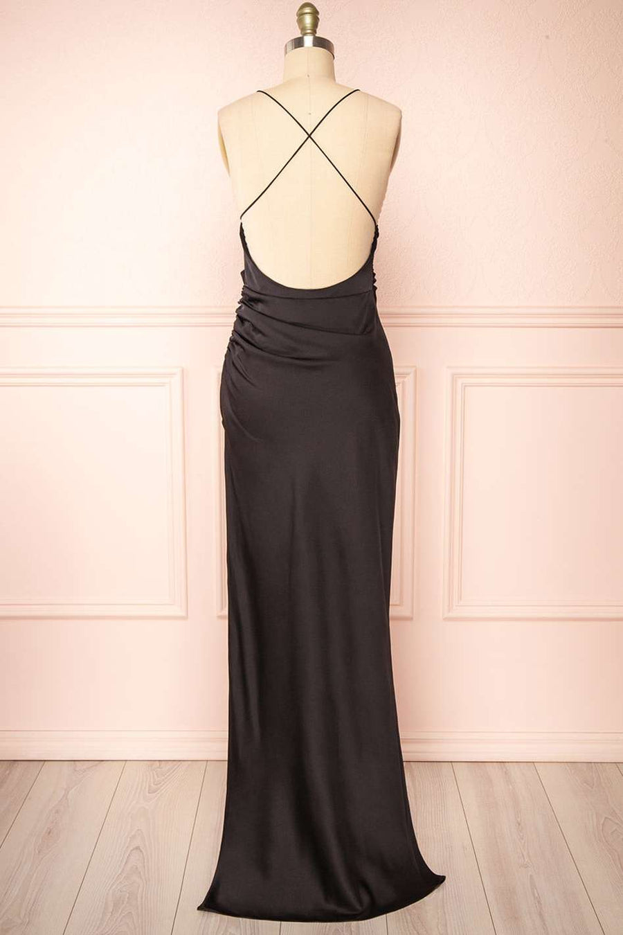 Black Asymmetrical Spaghetti Straps Sheath Wedding Guest Dress Modsele Black Asymmetrical Spaghetti Straps Sheath Wedding Guest Dress Modsele