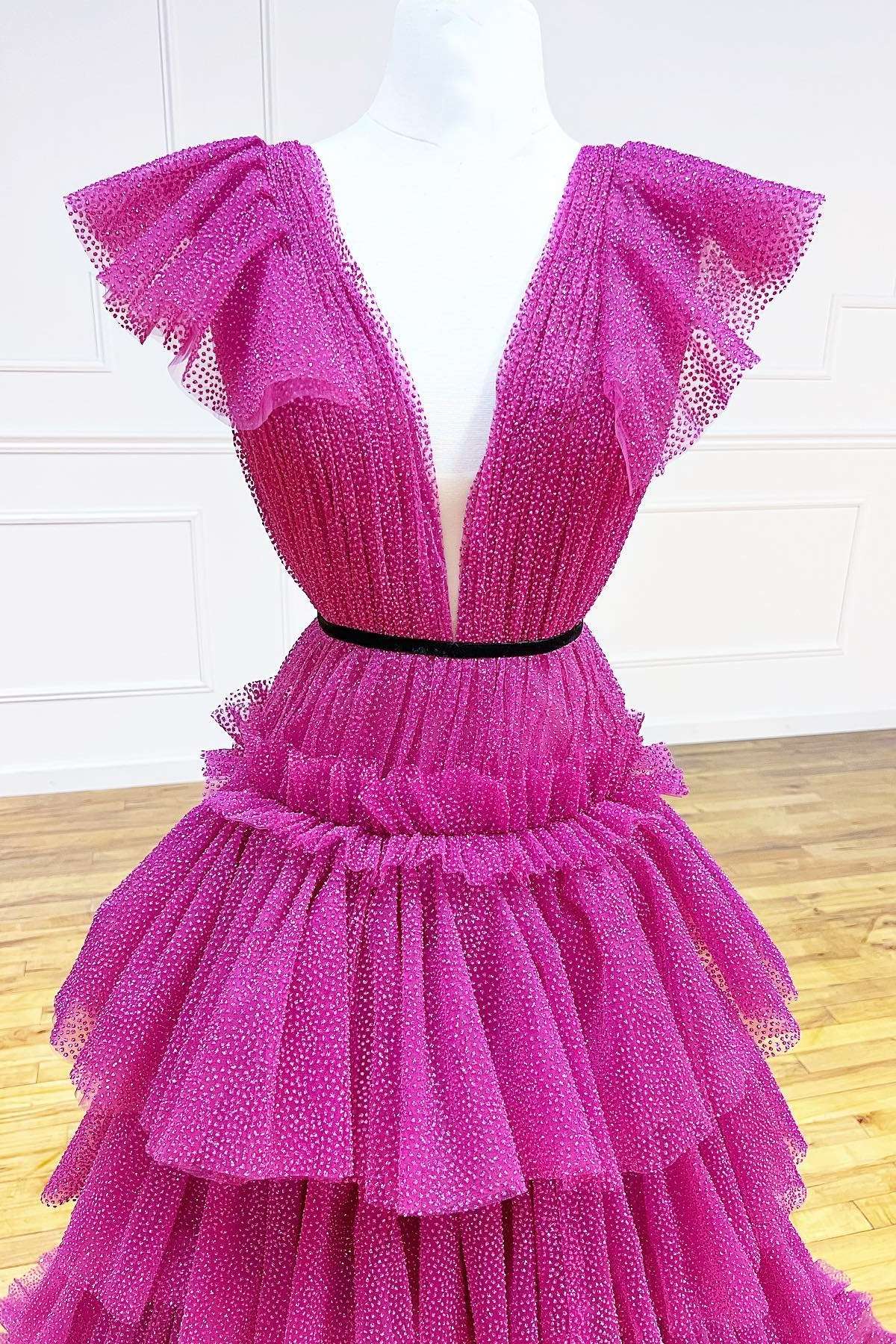 Magenta ball sales gown