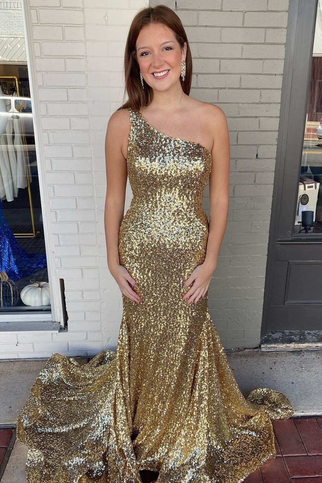 Gold Trumpet Dress