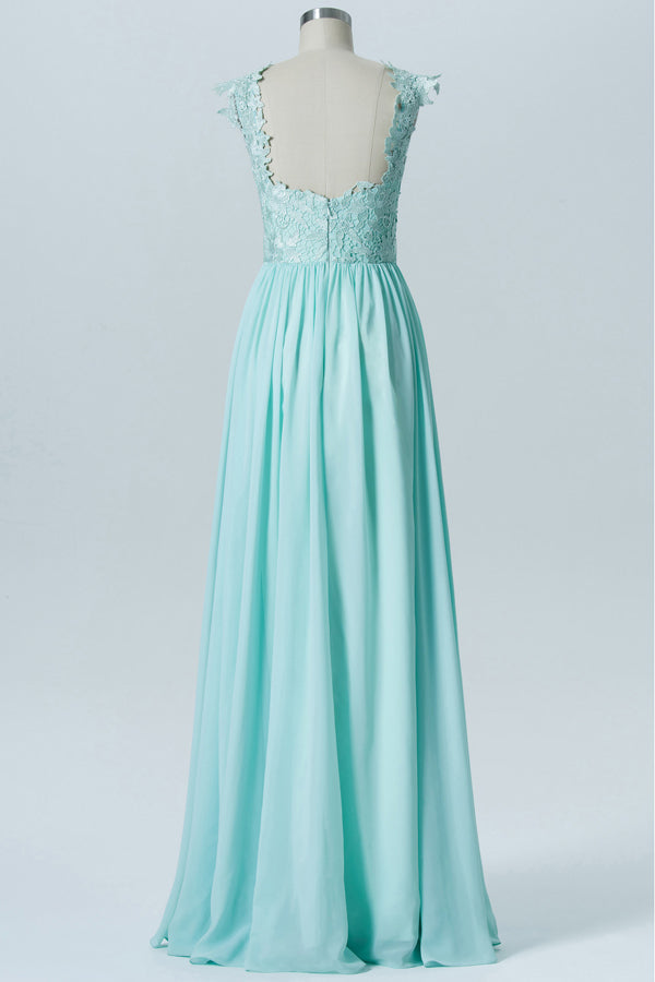 aqua pleated floral dress Aqua Blue Floral Embroidered Pleated Bridesmaid Dress – Modsele