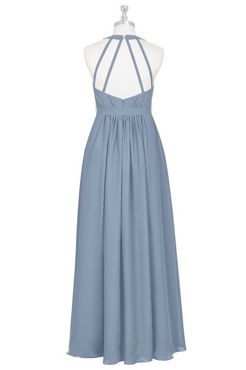 Dusty Blue Halter Backless Maternity Bridesmaid Dress Modsele Dusty Blue Halter Backless Maternity Bridesmaid Dress Modsele