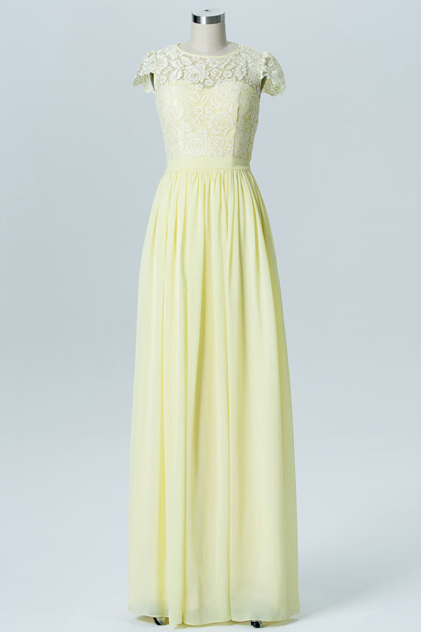 Yellow Embroidered Sweetheart Bridesmaid Dress