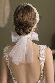 Glamorous White Pearl Bridal Headband