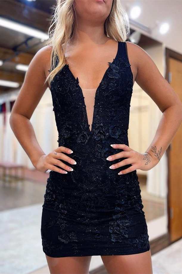 V Neck Black Floral Homecoming Dress Black Floral Lace Plunging Neck Bodycon Homecoming Dress Modsele V Neck Black Floral Homecoming Dress Black Floral Lace Plunging Neck Bodycon Homecoming Dress Modsele