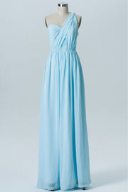 Convertible Light Blue Sweetheart Bridesmaid Dress