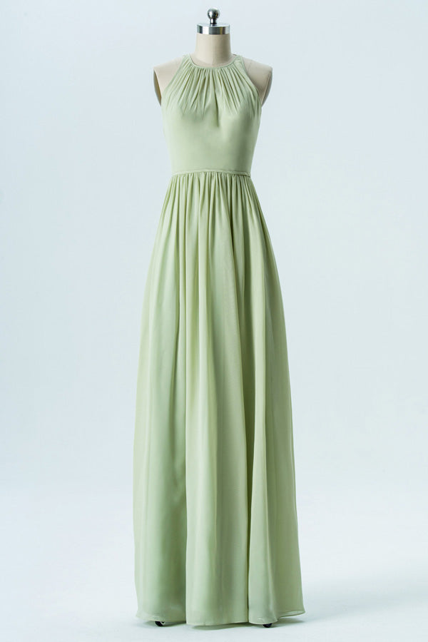 Sage Green Halter Cutout Back Bridesmaid Dress Modsele Sage Green Halter Cutout Back Bridesmaid Dress Modsele