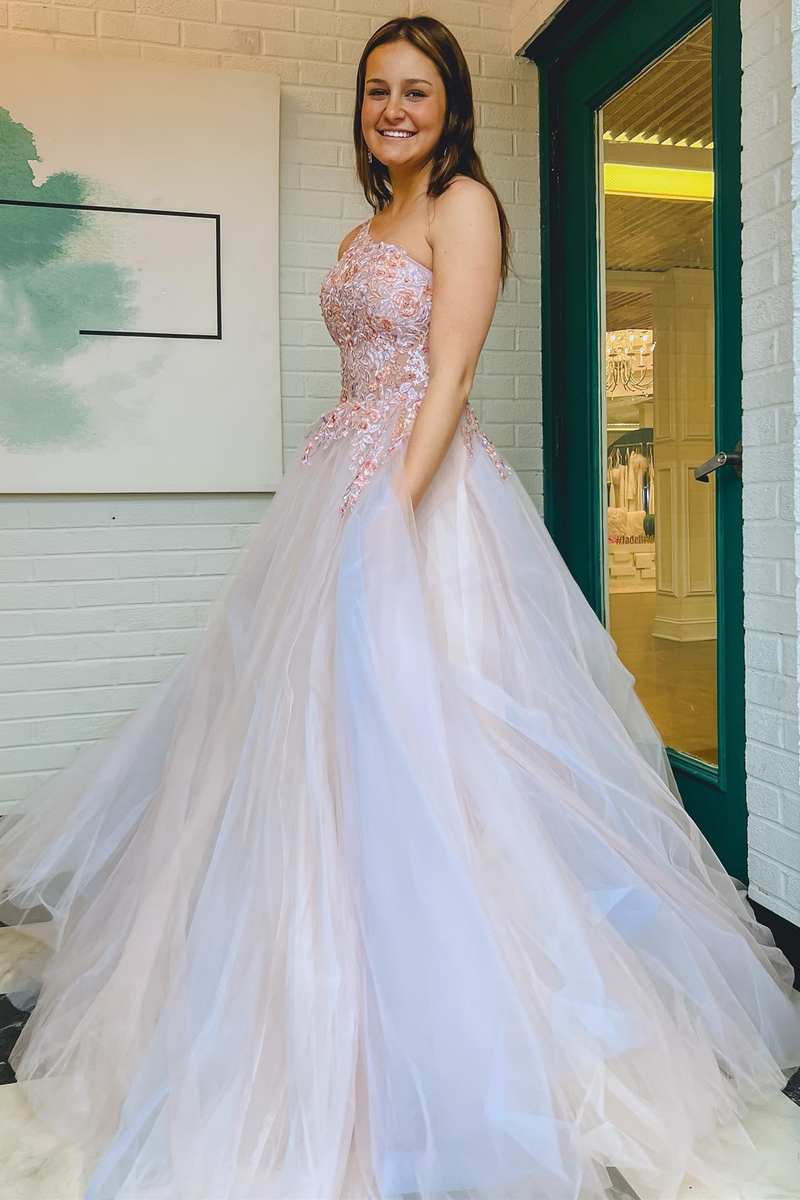 Tulle floral 2025 prom dress