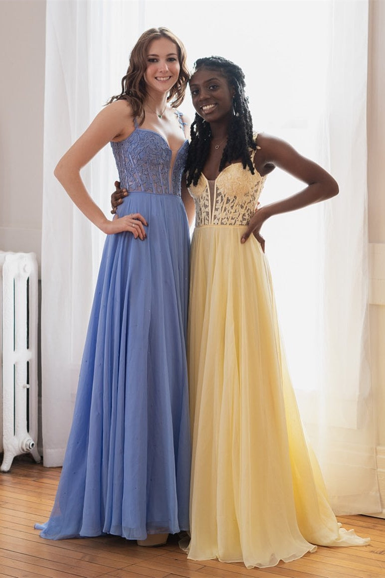 Periwinkle Off-the-Shoulder A-line Princess Prom Gown Modsele Periwinkle Off-the-Shoulder A-line Princess Prom Gown Modsele