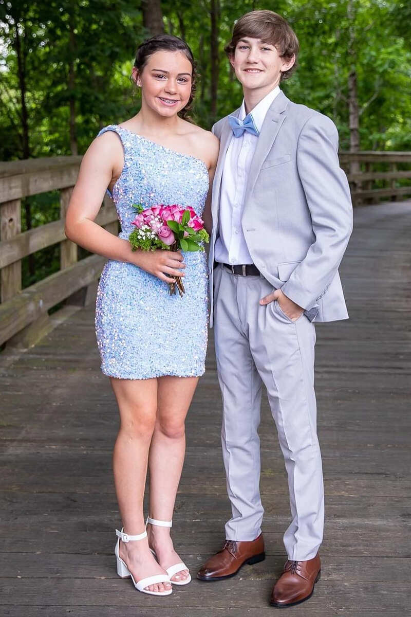 Periwinkle blue homecoming dress shop