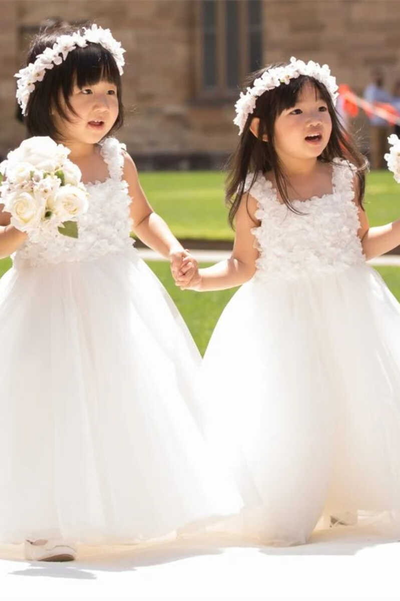 White childrens bridesmaid dresses hotsell